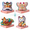 3D Printing Velvt Flannel Quilt Chinese Traditional Dance Lion Embroidery Air Conditioning Blanket And Cushion  Sofa Car Decor