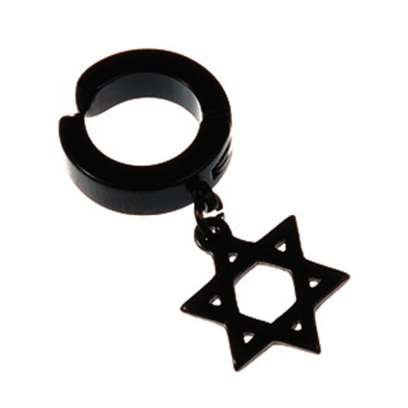 Cheap Fashion Rock Style Hypoallergenic Cross Shaped Titanium Steel Ear