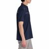 Mizuno Solar Cut Ice Touch Short Sleeve Shirt with Heat Deep Navy Zip-Up Collar, Shielding, E2MAC001,