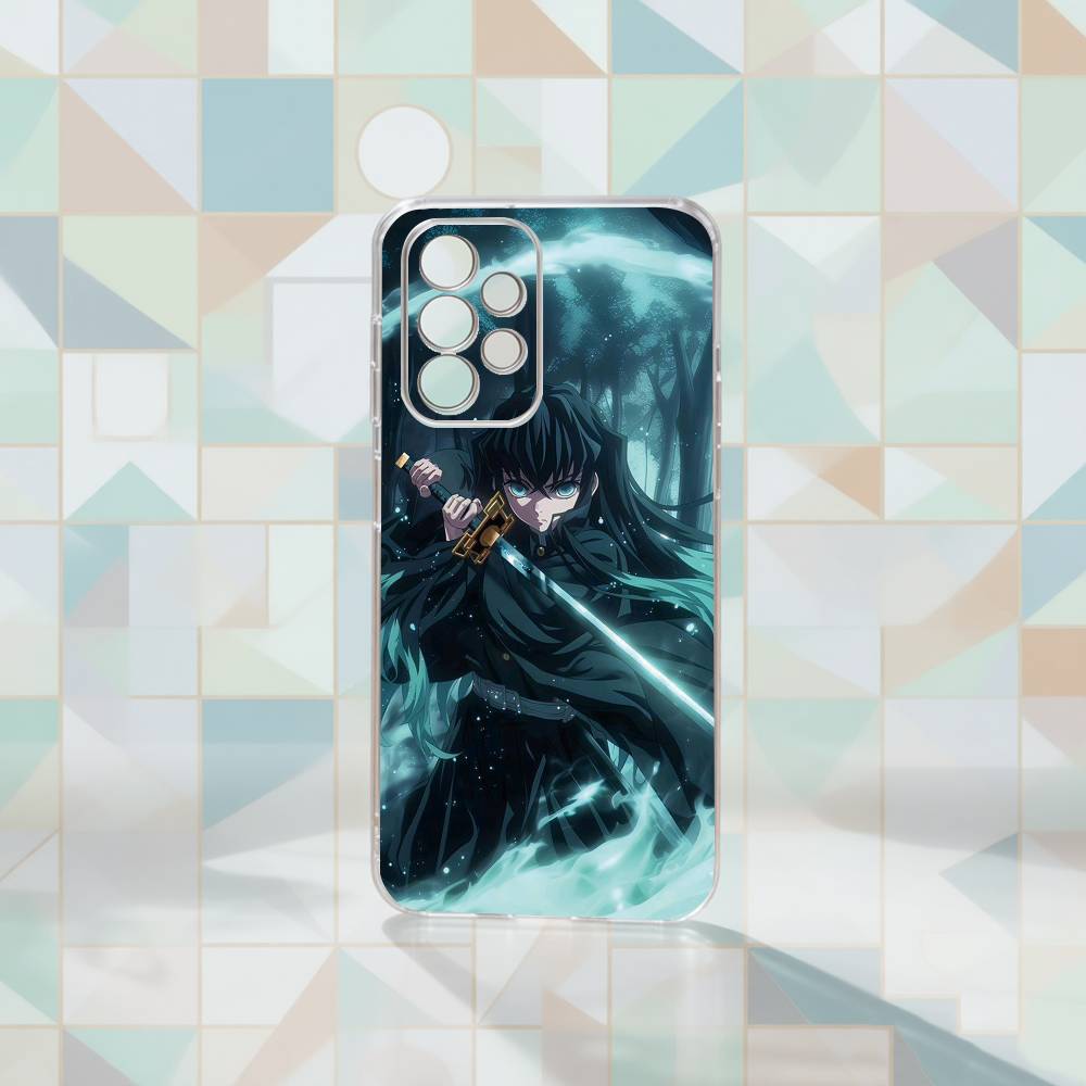 

Demon M-Muichiro Tokito Phone Case Transparent Silicone Soft For Samsung S25,S24,S21,S22,S23,S30,Ultra,S20,Plus,Fe Samsung S235G