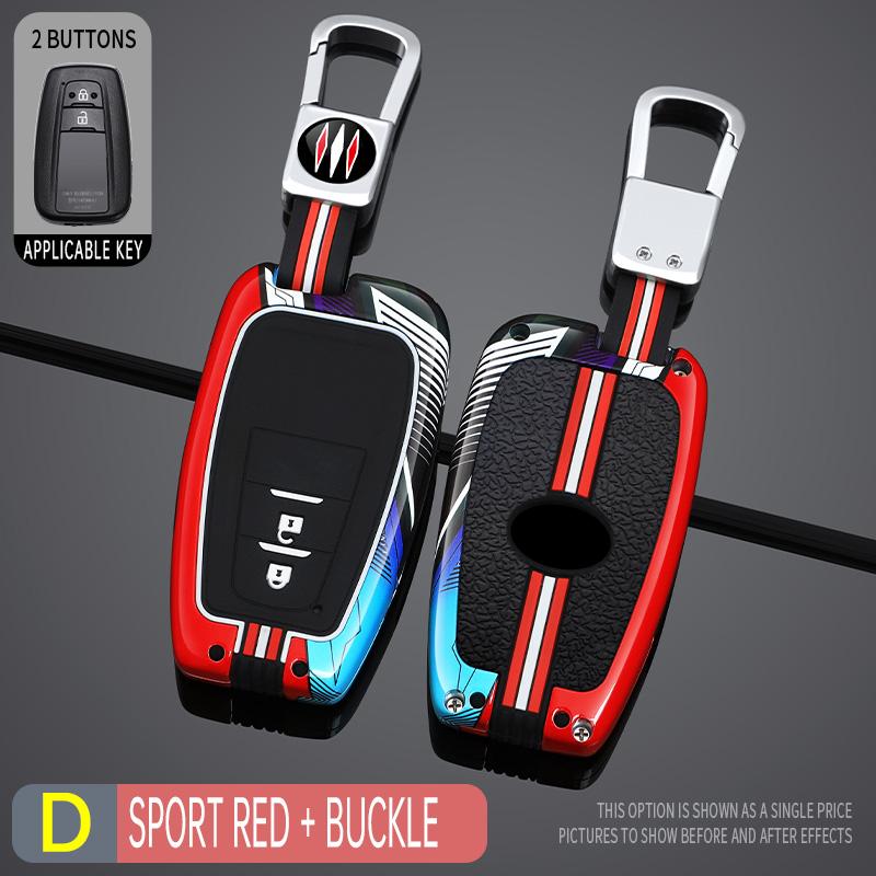 Car Key Case Cover Protective Shell Fob For Toyota Prius Camry Corolla C-HR CHR RAV4 Prado 2018 2022 Car Key Decoration Shell