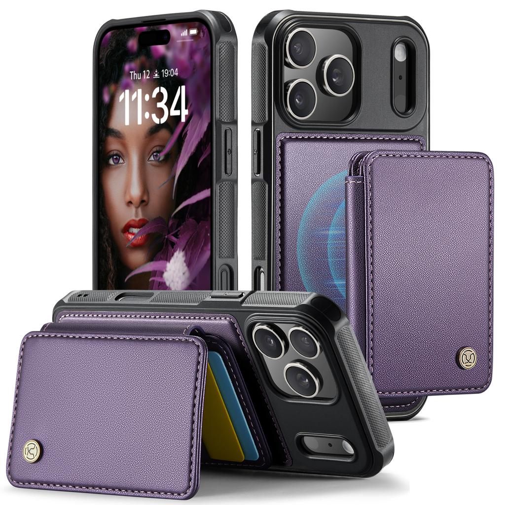 2 in 1 Detachable Business Magnetic Leather Wallet Solt Case  For iPhone 17 Pro Max 16 15 14 13 12 11 Plus 17air kickstand Cover