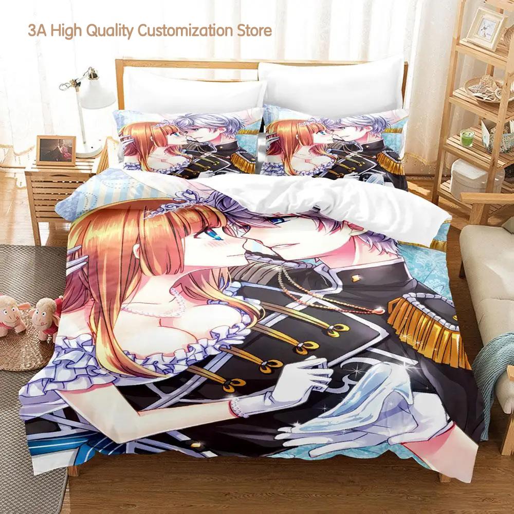 Ensemble Stars Bedding Set Single Twin Full Queen King Size Bed Set Adult Boys Bedroom Duvetcover Sets Anime Bed Sheet Set