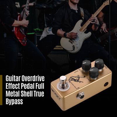 MOSKY Silver Horse Overdrive Boost Pedale effetto per chitarra Full Metal Shell True Bypass