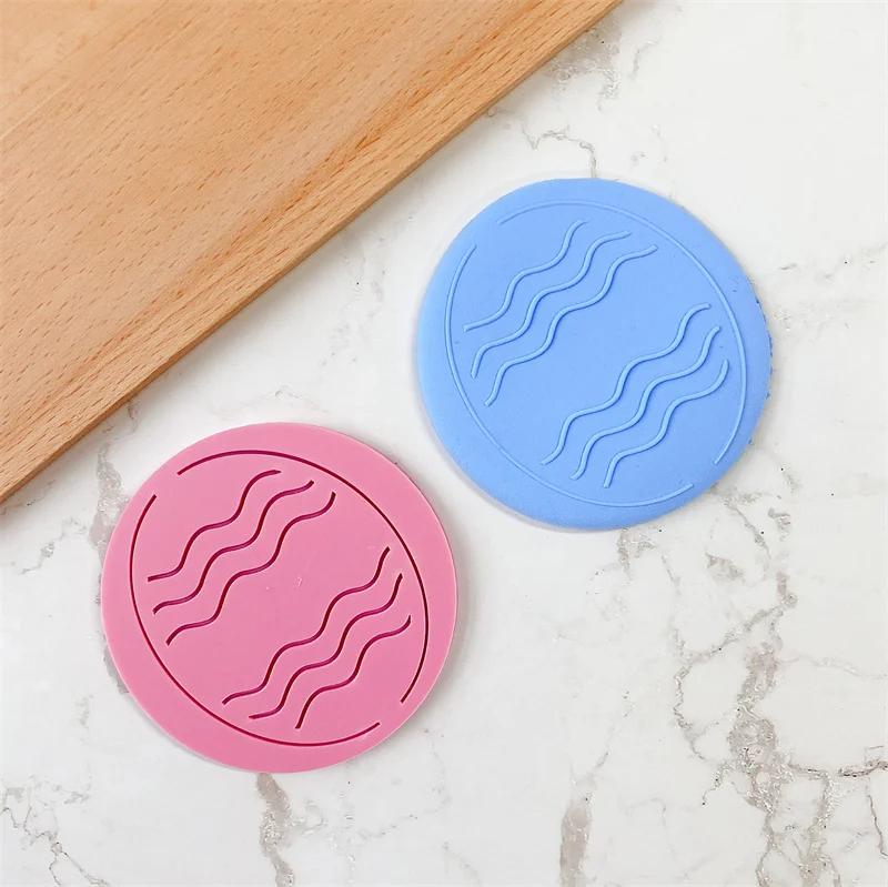 9Pcs Easter Bunny Cookie Cutters Jar Sauce Chocolate Stamp Mold Rabbit Egg Biscuit Fondant Embosser Mold Cake Decor Baking Tools