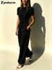 New Fashion Elegant Design Jacket Top High Waist Casual Long Pants Women's Set