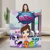 Warm Soft Blanket Travel Office Littlest Pet Shop Bedding Throws  Flannel Bedspread For Outdoor Fashion Sofa Bed Cover