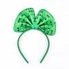 Patricks Irish St Day Hair Band Bow Tie Shamrock Green Headband Girl Gift Party
