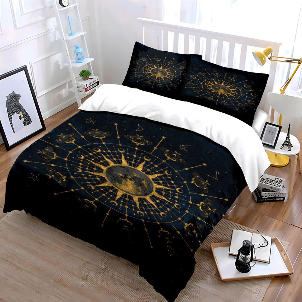 Zodiac symbols and constellations. Bedding sets Duvet cover sets Duvet covers Pillowcases(1*Duvet Cover 2*Pillowcases without duvet insert)