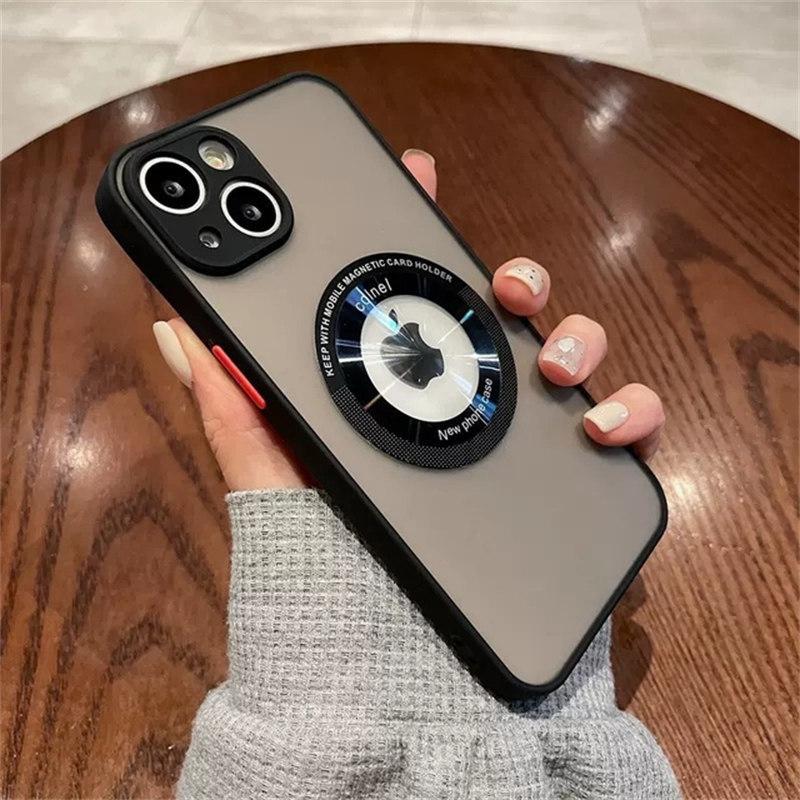 

Роскошный матовый магнитный чехол для Magsafe с беспроводной зарядкой для IPhone 14 13 11 12 Pro Max Plus противоударный прозрачный чехол iPhone 11 чёрный