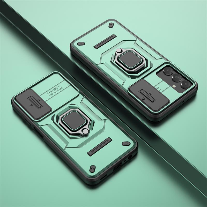 Für Samsung A15 Hülle Schiebekamera Schutz Armor Handyhülle Für Samsung Galaxy A15 A 15 4G SM-A155F Magnet Halter Ring Rückseite