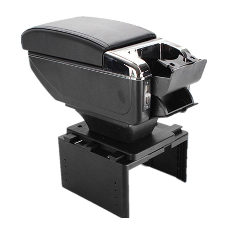 Universal Car Armrest Universal Model Armrest Box Auto Central Storage Box with USB LED Light Retrofit Parts Car Accessories