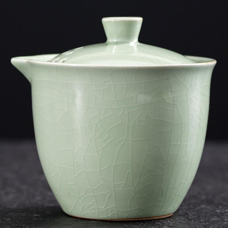 Ru Kiln Travel Tea Set Portable and Simple Ceramic Tea Drinking Set