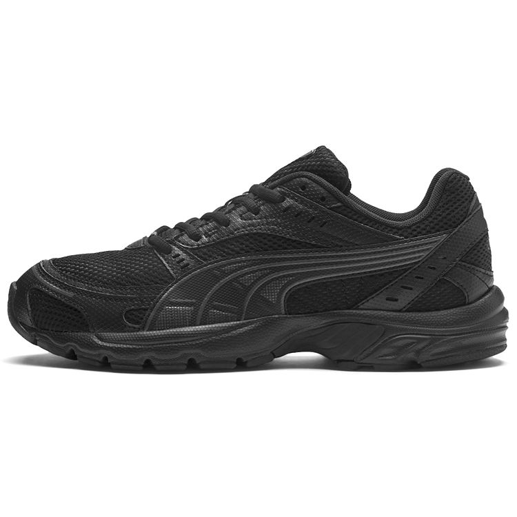 Puma Axis Comfortable Sports Mesh Synthetic Leather Non-Slip Lightweight Breathable Low-Top Marathon Running Shoes Unisex sneaker Black 368465-01 38
