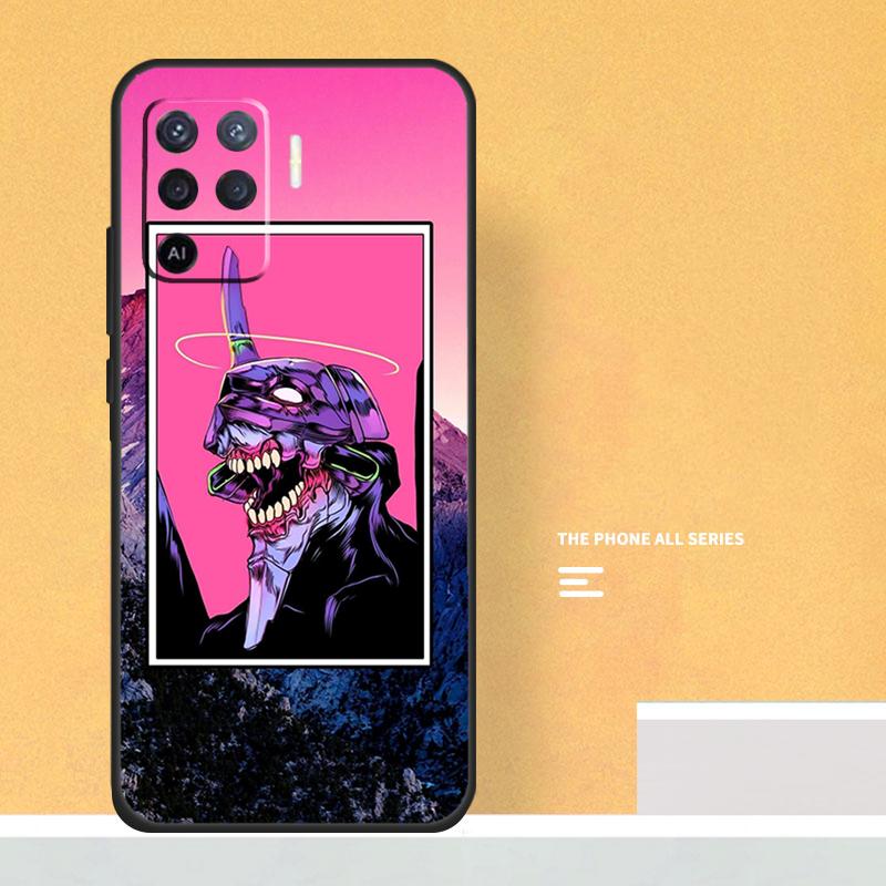 Vaporwave Glitch Anime Case For Oppo A40 A60 A80 A78 A98 A58 A38 A18 A54 A74 A94 A96 A76 A16 A15 A17 A57 A5 A6 Pro