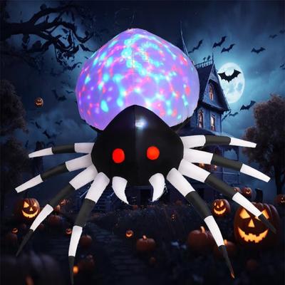 Inflatable Toy Scary Spider Halloween Inflatable Model Luminous Inflatable Model Halloween Atmosphere Decoration Model