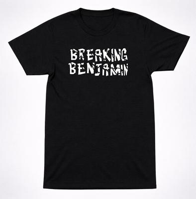 Breaking Benjamin Crash Course T Shirt Maglietta Band Rock Alternativo Testo Nero