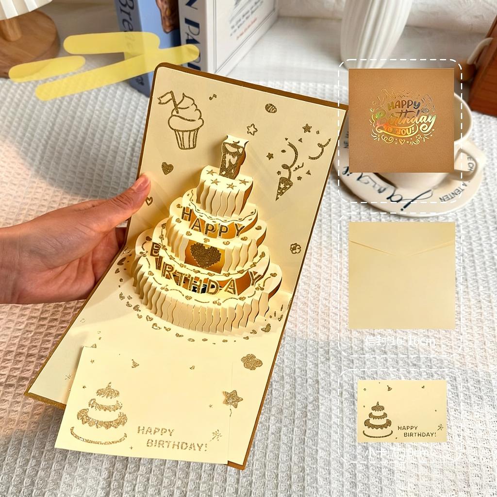 3D Pop Up Birthday Cards Handmade Greeting Cards with Envelopes for Christmas Valentines Birthday Anniversary Wedding
