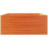 Plant Pot Wax Brown 110 X 110 X 49.5 Cm Solid Pine Wood