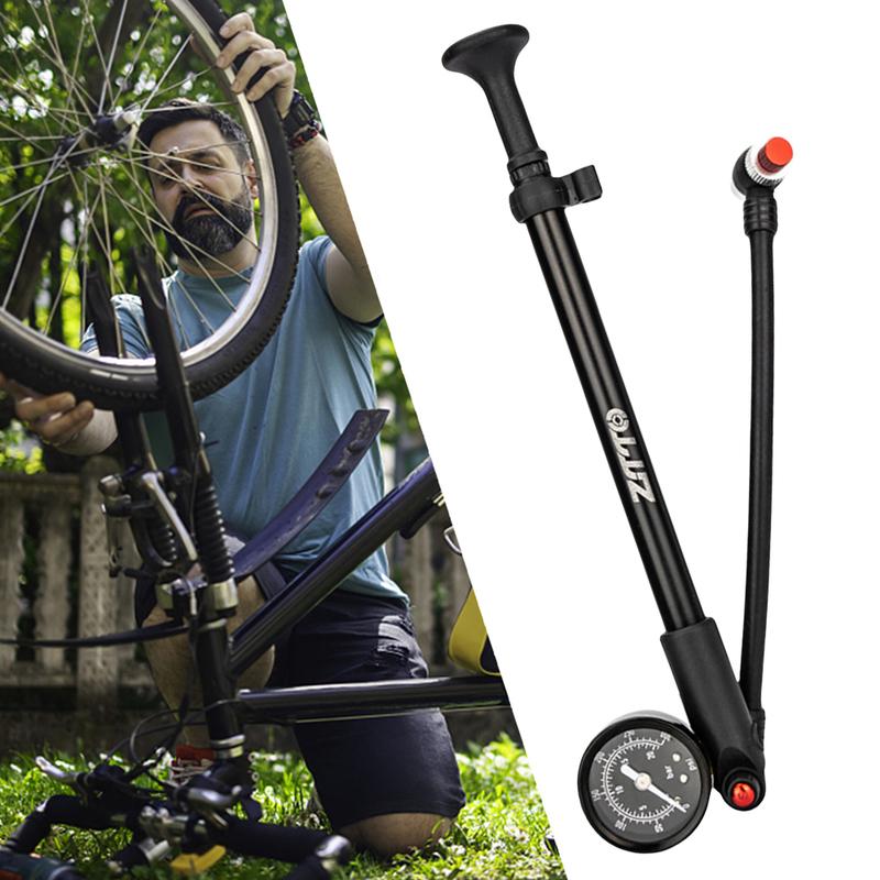 300 PSI Fahrrad-Luftpumpe mit Manometer MTB Fahrrad Dämpferpumpe Schrader-Ventil Fahrrad-Luftdämpfer für Gabel & Hinterradaufhängung