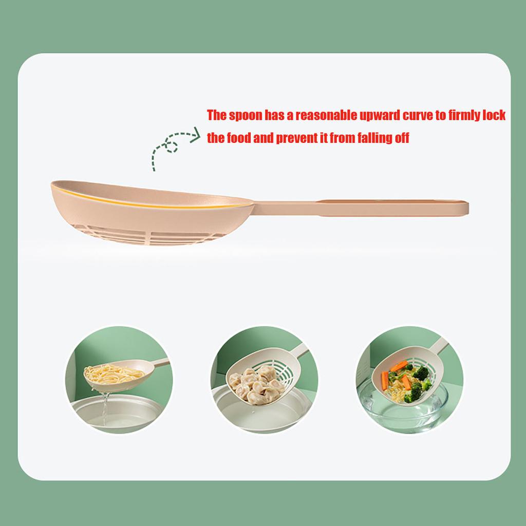 Leak Kitchen Pasta Spoon Fishing Dumplings Long Handle Food Grade High Temperature Resistant Spaghetti Large Funnel