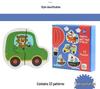 Kids' Early Learning Puzzle Set: Animal, Vegetable & Transport Cognitive Toy