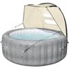 Canopy for Inflatable Lay-z-spa - Bestway - UV Protection - Mesh Windows - Stabilization