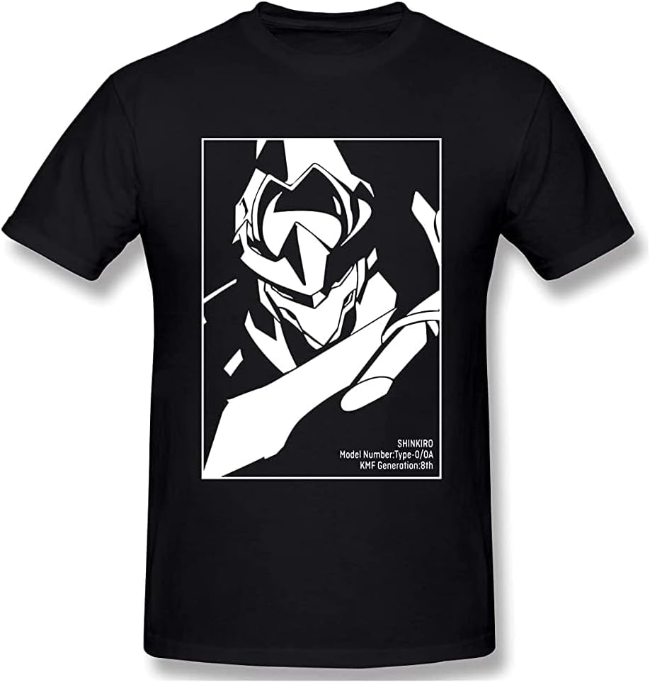 guanheng Code Geass Shinkiro Japanese Anime T Shirt Plus Size Cotton Custom Short Sleeve T Shirts for Men L чёрный