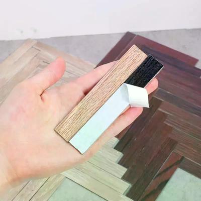 20Pcs 1:12 Scale Dollhouse Floor Stickers Self Adhesive Wood Grain Mini Wooden Floor Tiles Miniature House Interior Decoration