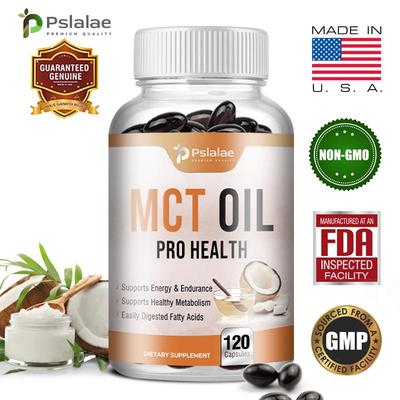 MCT Oil Pro Health Dietary Supplement Supports Energy Boosts, Metabolism, and Gut Health.