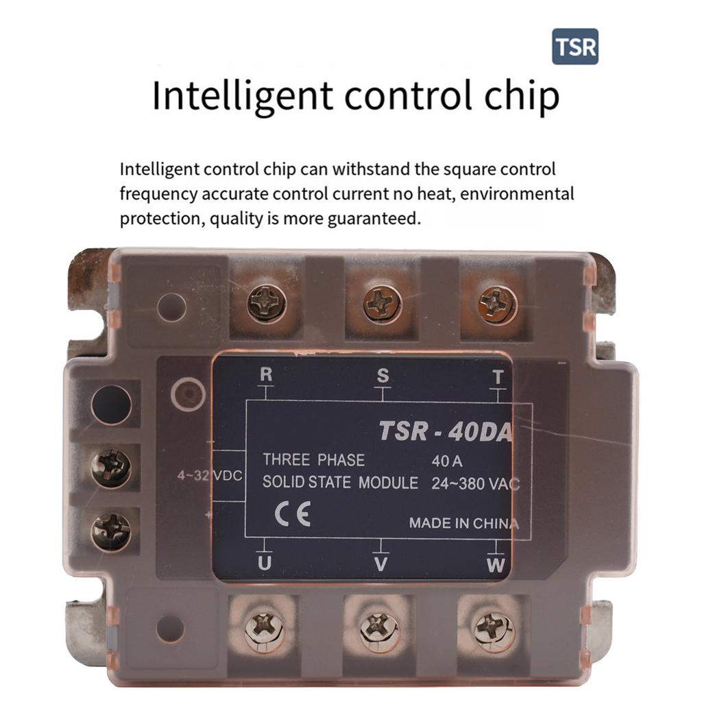 TSR-40DA State Relay State Relay High Temperature Pure Copper Terminal Resistant Shell Three-phase Solid State Relay