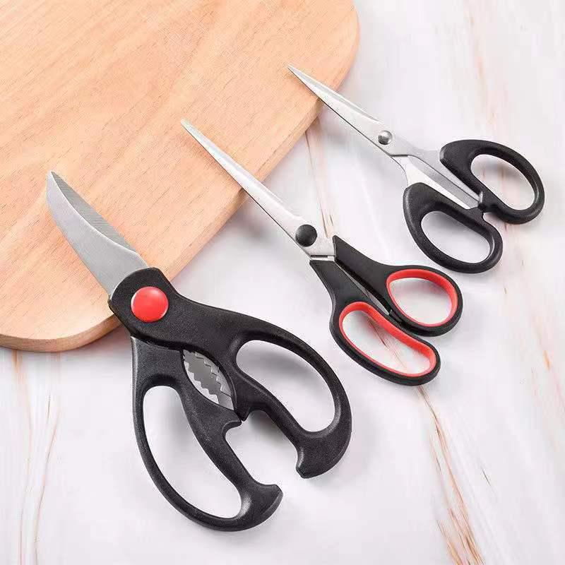 Three-Piece Multipurpose Kitchen Scissors Set: Practical for Chicken, Fish, and More