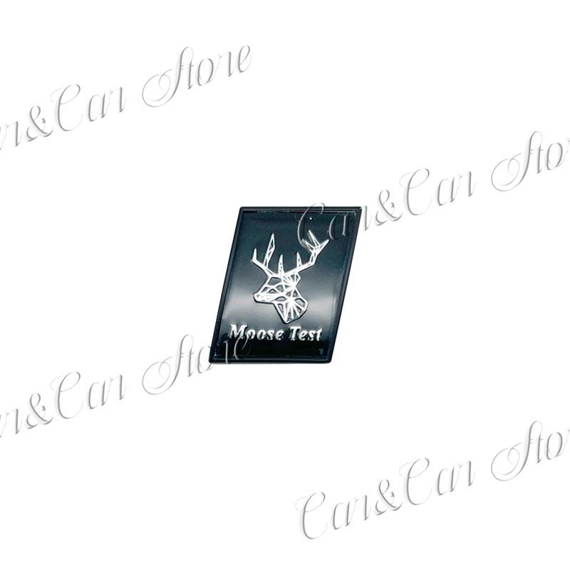 Auto 3D Metal Moose Test Deer Logo Swedish Flag R Design Badge Sticker For Volvo XC40 XC60 V40 C30 Rear Trunk Fender Side Decor