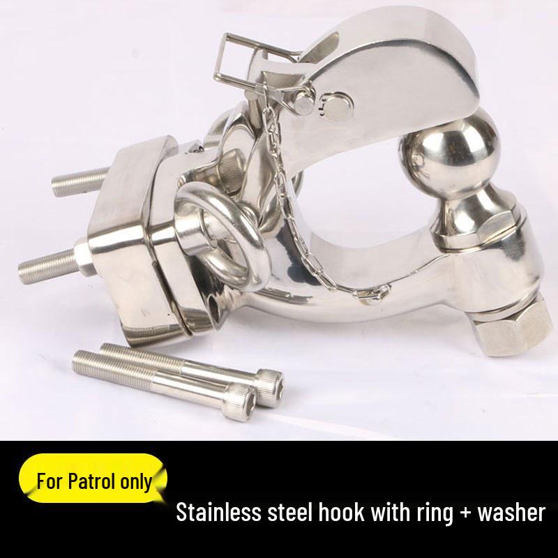 Nissan Patrol Y62 Trailer Hitch & Y61 Stainless Steel Quick Release Towing Hook