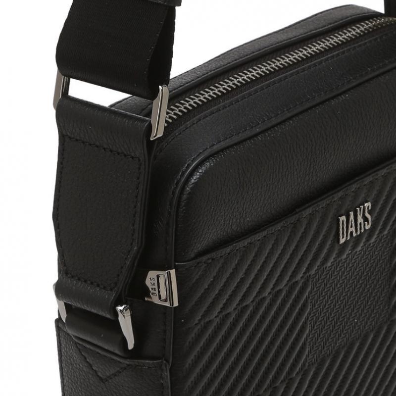 Daks Black Cowhide Mini Crossbody Bag Dbba6e319bk