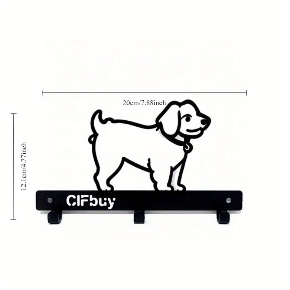 

1 шт. Очаровательный настенный крючок для ключей - крючок для ключей с очаровательным рисунком щенка Настенный крючок для ключей с очаровательным рисунком щенка чёрный