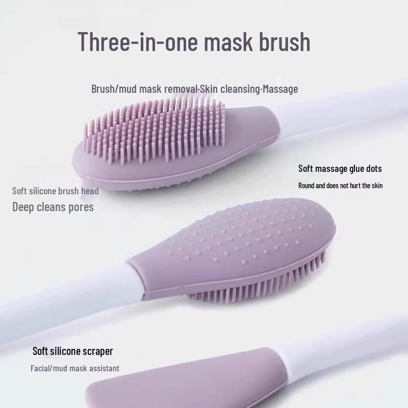 Oboustranný silikonový obličejový kartáček - Měkké štětinky & Silikonový čistič masek s nabídkou dopravy zdarma
