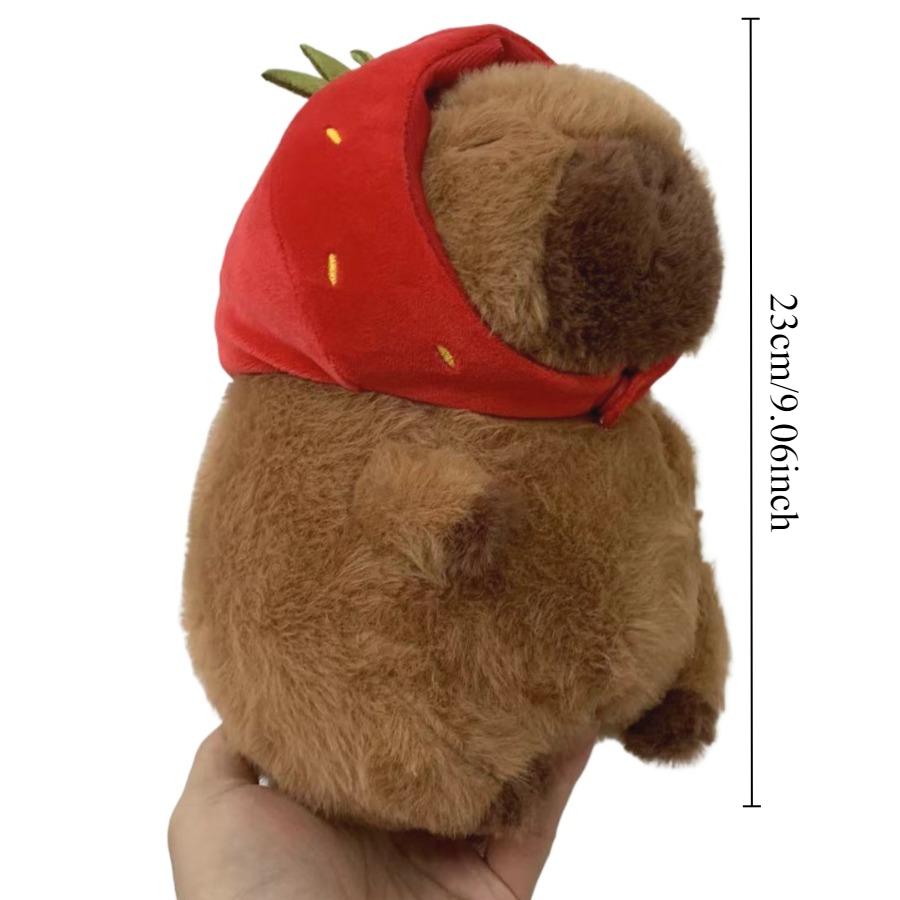 Hamburg Capybara Plush Toy Fluffty Kawaii Plushie Doll Simulation Capibara Anime Cute Stuffed Animals Soft Plush Gift Kid Toys