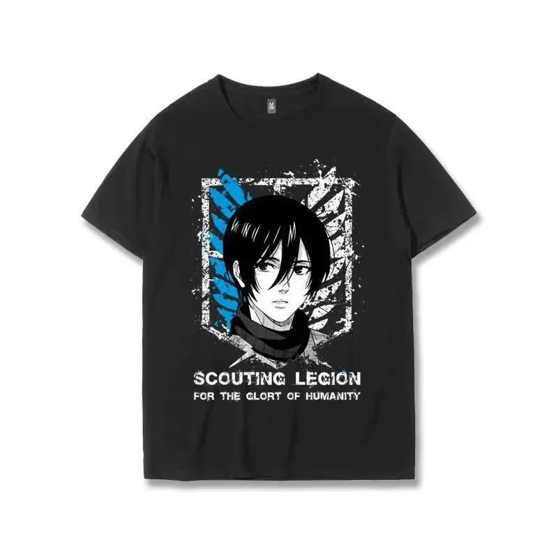 Japanese Anime T Shirt Scouting Legion Clothes Shingeki No Kyojin Tee Shirt Attack On Titan Giant Short-sleeve T-shir Men Women