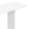 Wall Mounted Shelf Unit White 102 x 20 x 130 cm Engineered Wood