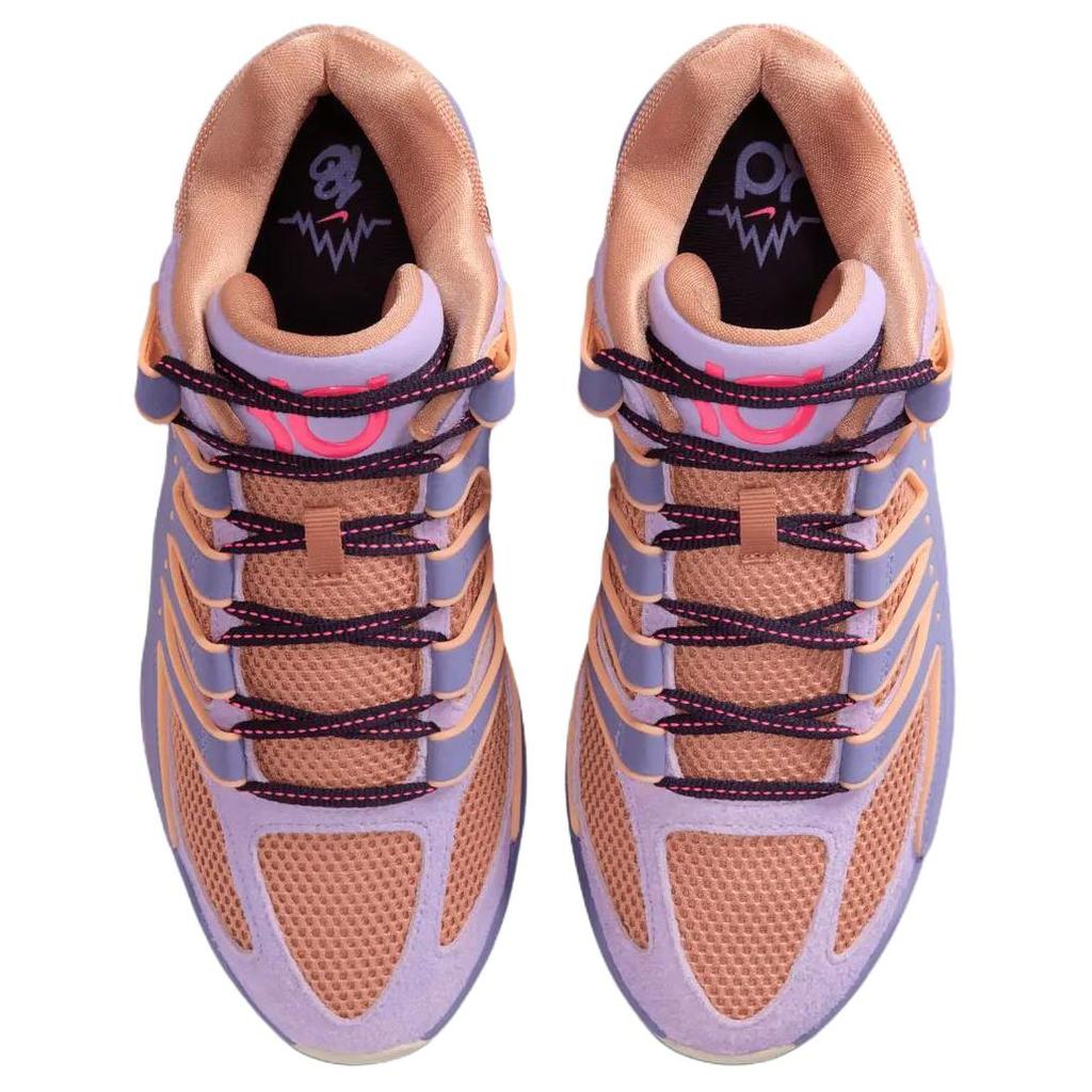 Nike KD 18 EP Pohodlné Praktické Prodyšné Basketbalové Boty Unisex Teniska Fialová Oranžová HV1991-501