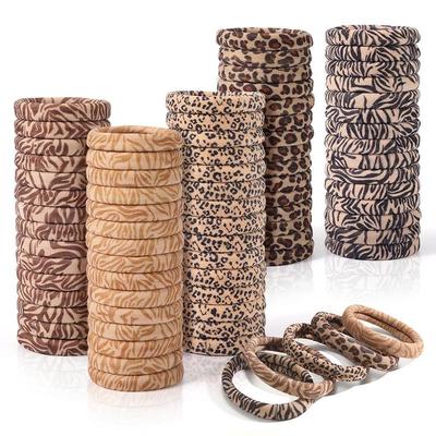 Leopar Desenli Esnek Saç Tokası - Minimalist, Saça Zarar Vermeyen, Çok Yönlü Topuz Tutucu