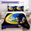 Neon City Sonic Threepiece Set Without Core 1 Duvet Cover 2 Pillowcase Without Core Bedding Set Christmas Birthday Gift