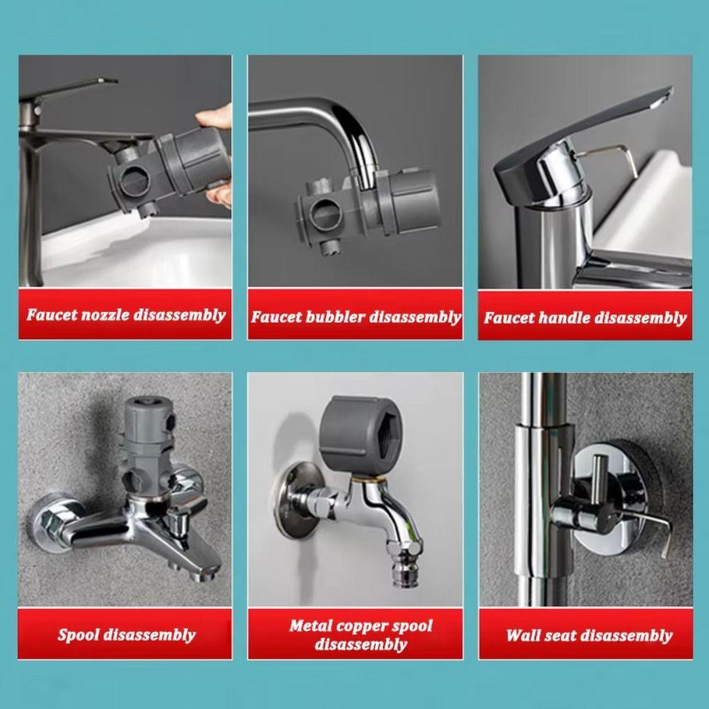 Quick Disassembly Faucet Wrench 16-in-1 Repair Wrench  for Faucet Repair in Kitchen and Bathroom