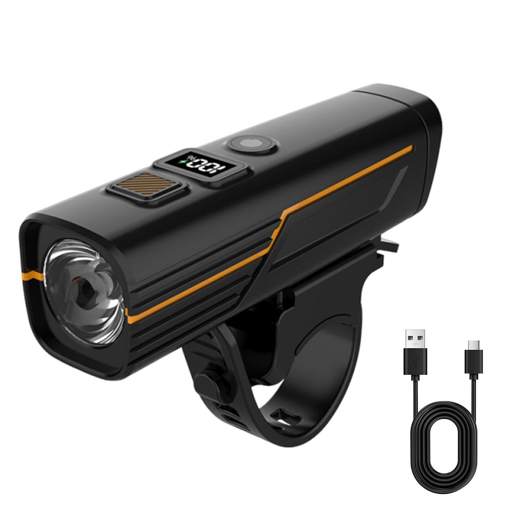 Bike Light 5 Levels Dimming Light IPx5 Waterproof Type-C Charging Automatically Adjusts Lighting High-Definition For Riding