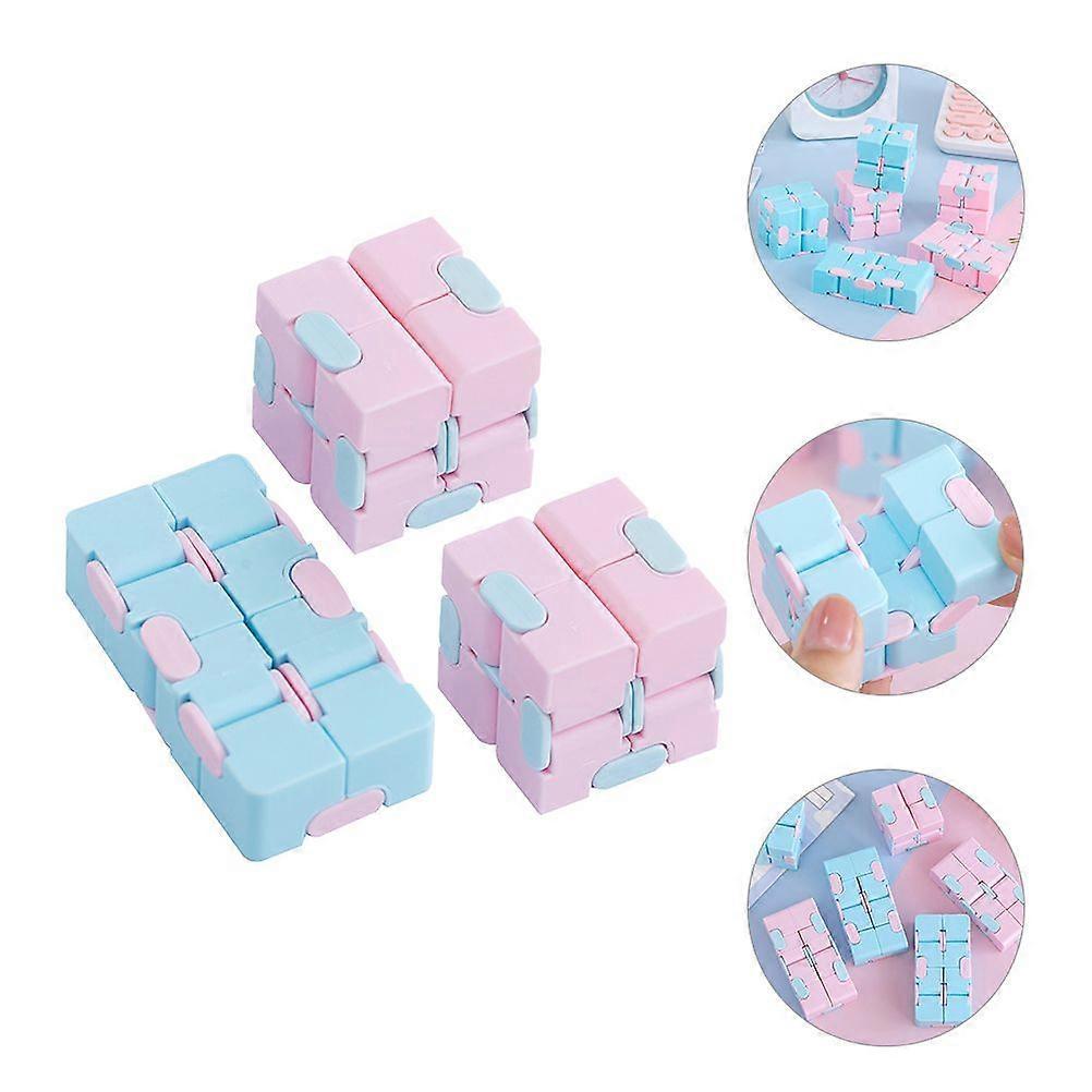 3pcs Cube Toy Stress Relieving Toy Intellectual Toy Kid Brain Training Toy