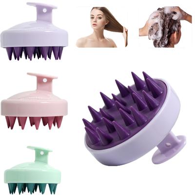 Silikon Şampuan Fırça Kafası Saç Derisi Masaj Tarak Saç Yıkama Tarak Vücut Masaj Fırçası Banyo Duş Fırçası Salon Kuaförlük Aracı