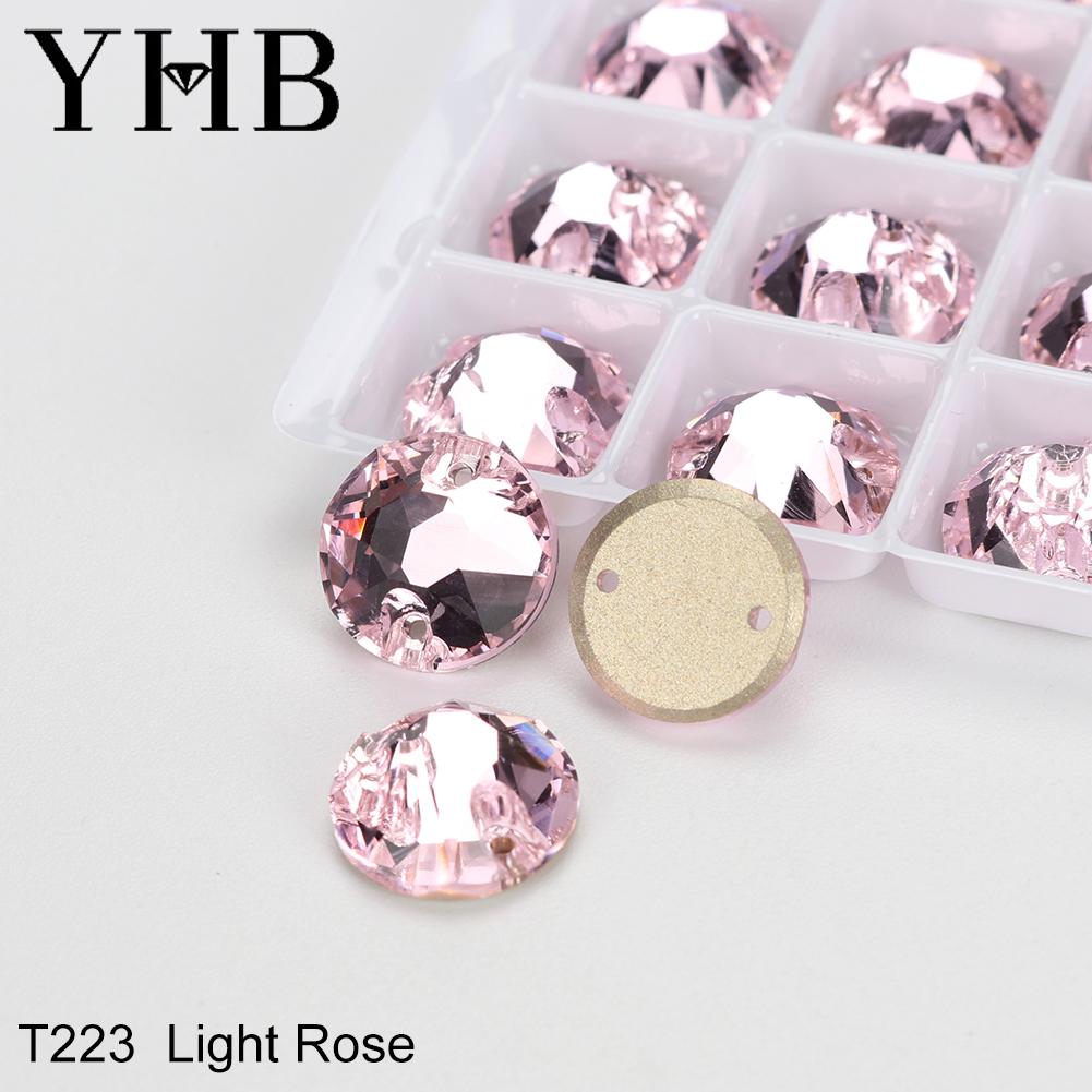 YHB Top Quality XIRIUS Glass Crystal AB Moonlight Sewing Stones Flatback Sew on Rhinestones For Garment Clothes Bags