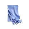 Tassel Wool Scarf Mohair Long Shawl Elegant Winter Cashmere Scarves  Autumn Winter