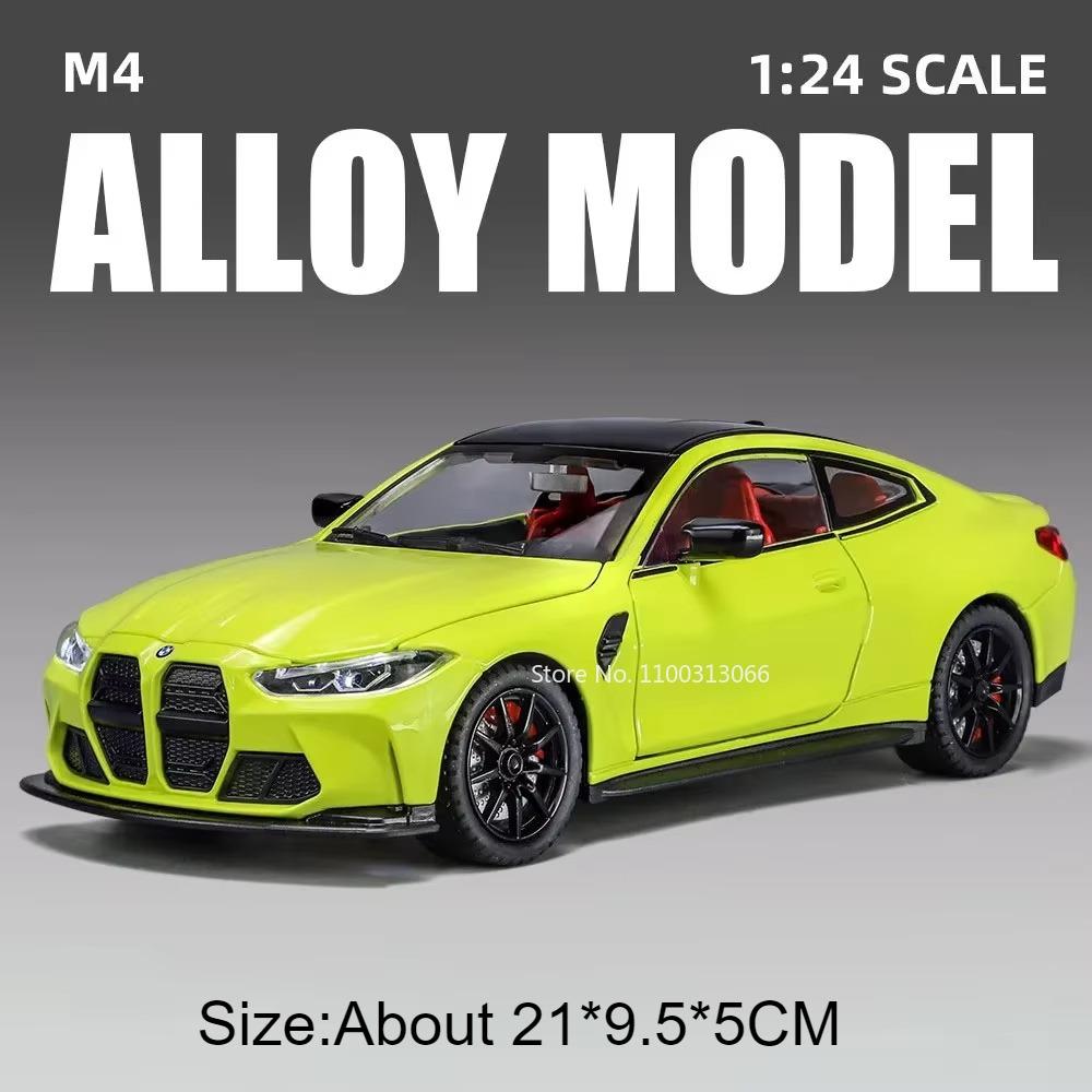 1:24 5 Series 530Li M4 Model Toys Cars Alloy Diecast Wheel Pull Back Miniature Car Doors Opened Vehicle Perfect Gifts for Kids